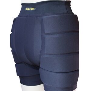 Black Padded Crash Shorts for Figure Skaters